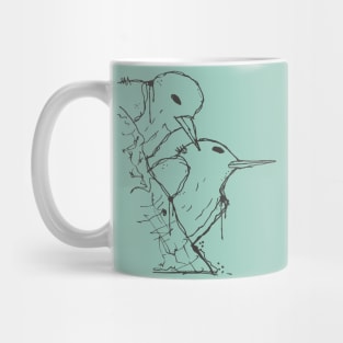 Fairy tern outline sketch Mug